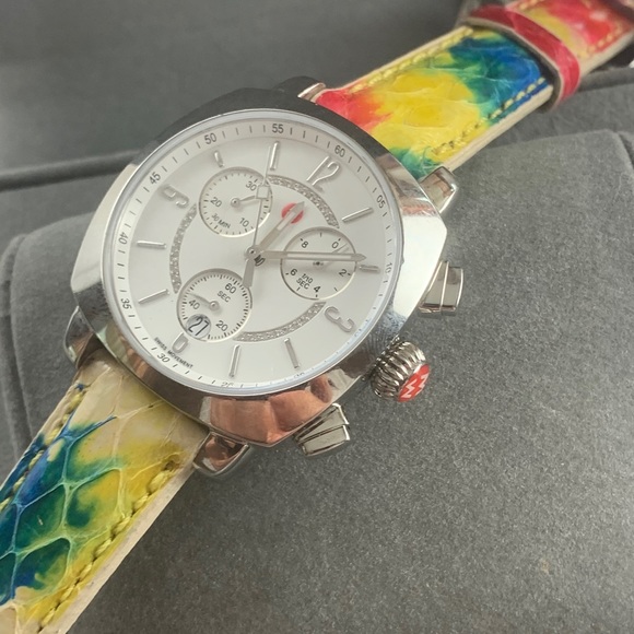 Authentic MICHELE ASCALON Steel DIAMONDS WATCH main image 7